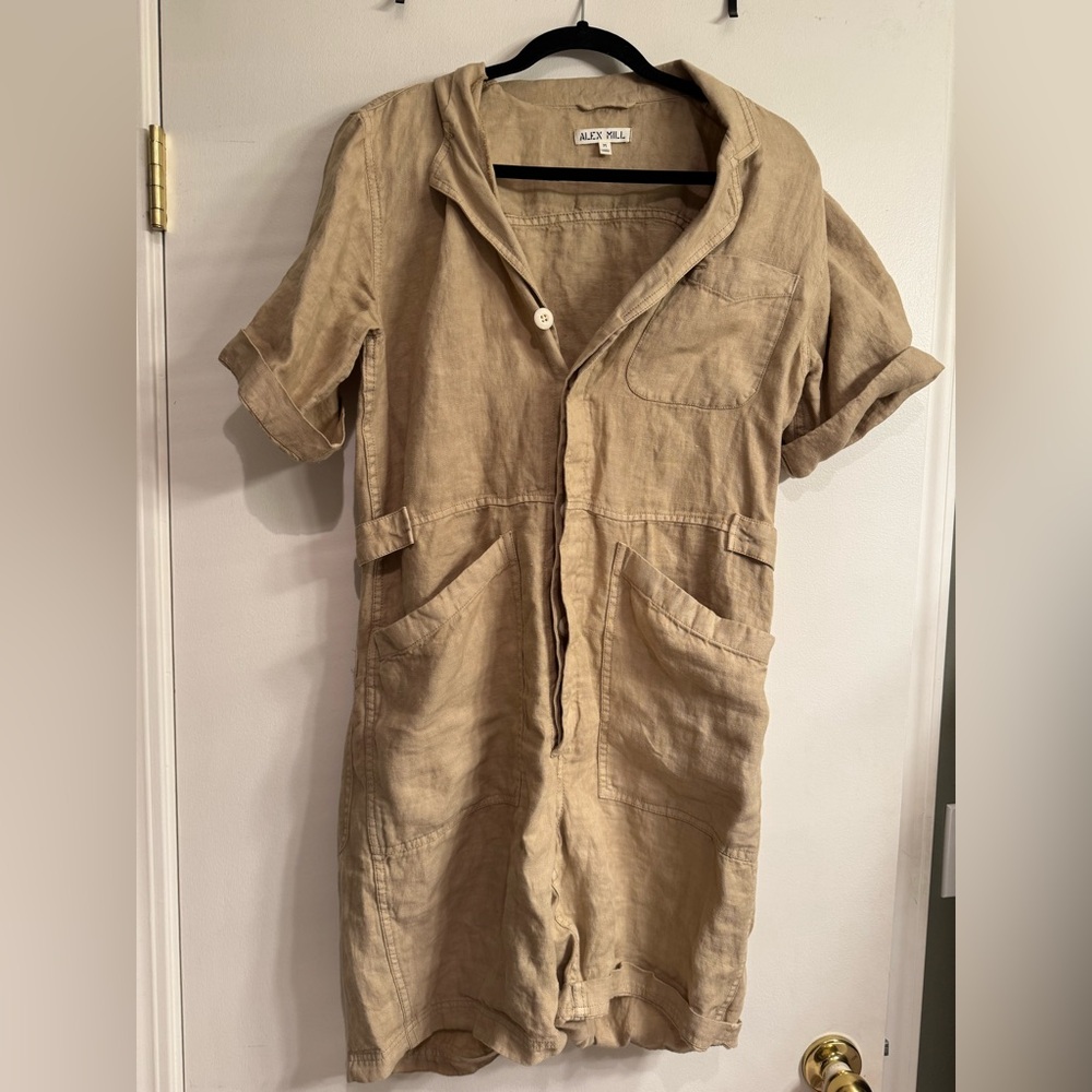 Alex mill linen romper